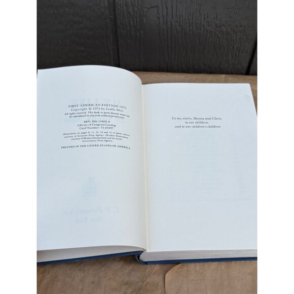 My Life By Golda Meir Hardcover Biography Book 1975 First American Edition - Picture 10 of 16